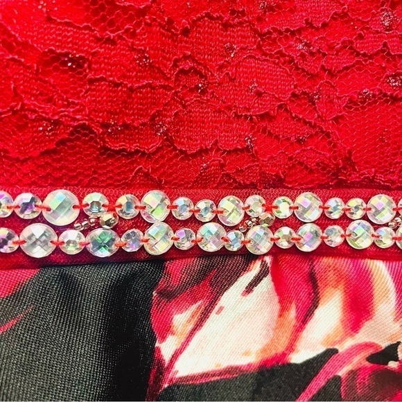 💖 NWT Girl’s Speechless Velvet Bodice Floral Dress – Size 8 - Picture 7 of 13